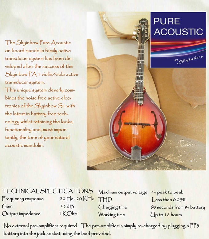 Pure Acoustic Mandolin Pickup Brochure
